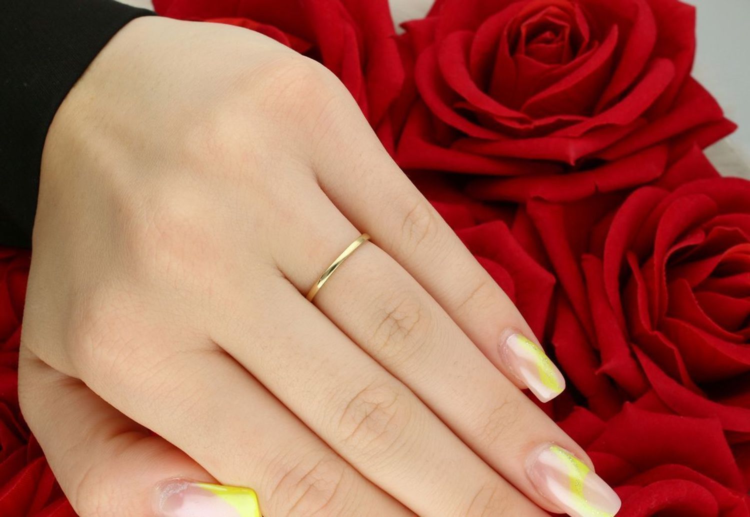 Złoty pierścionek z trzema diamentami „Pleciona Elegancja” 585  Żółte i białe złoto  CH449HSI2.jpg